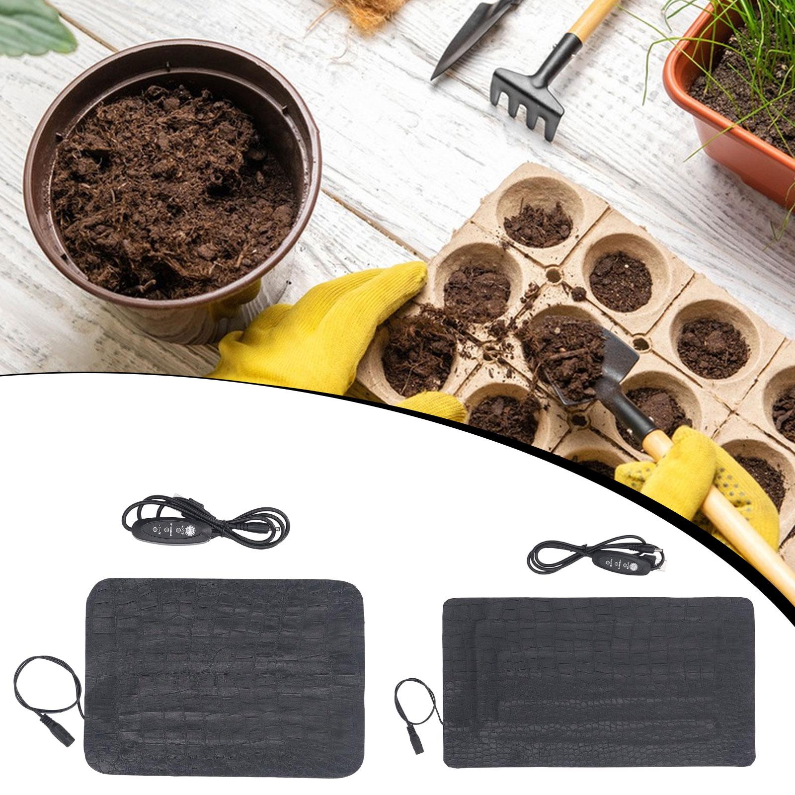 Seedling Heat Mat - แผ่นทำความร้อนสำหรับต้นกล้า, แผ่นทำความร้อนสำหรับพืช, การตั้งค่าอุณหภูมิได้สามระดับ, ระบบไฮโดรโปนิกส์