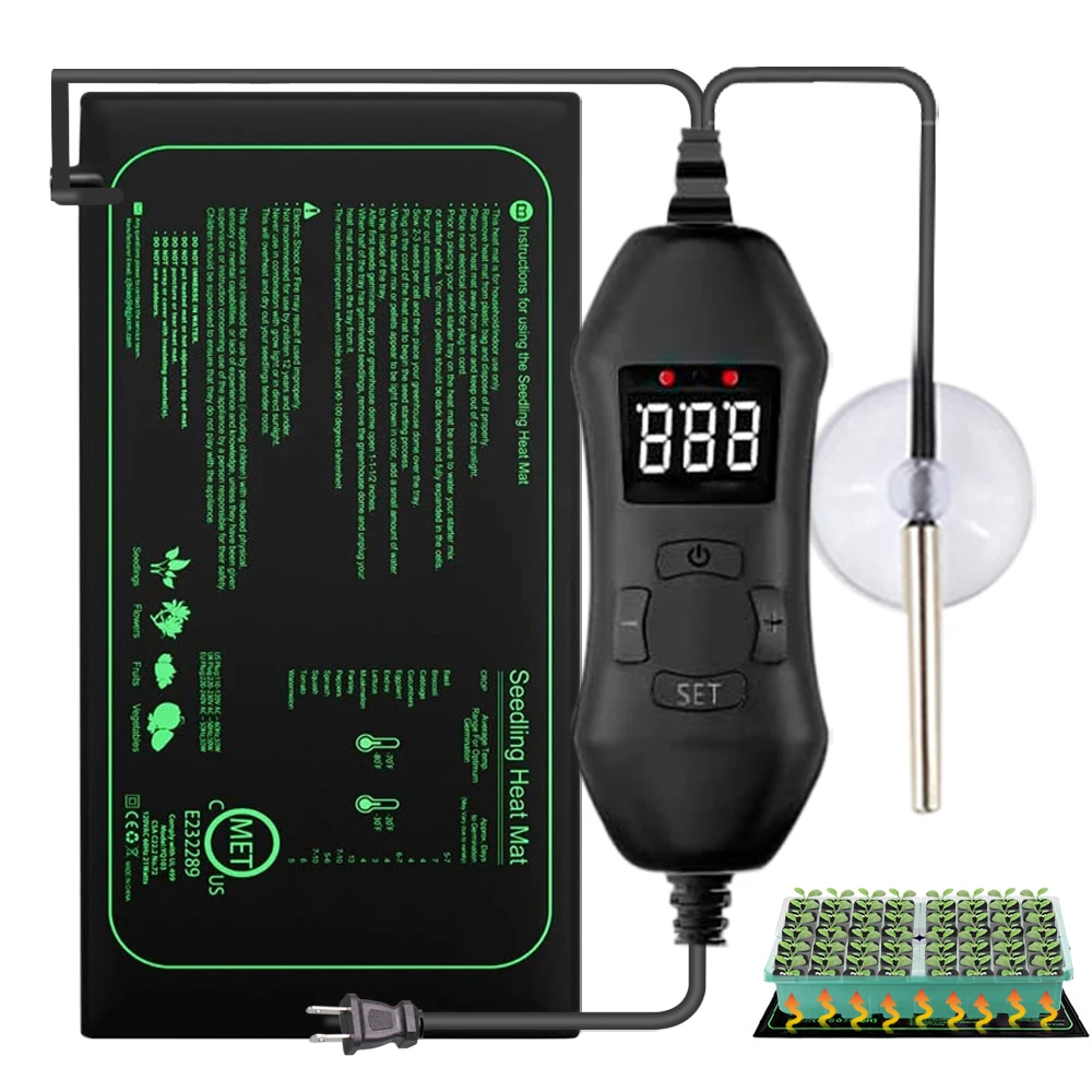 50W EU-US/UK/AU ปรับเทอร์โมสตั - Seedling Heat Mat บทวิจารณ์และราคา